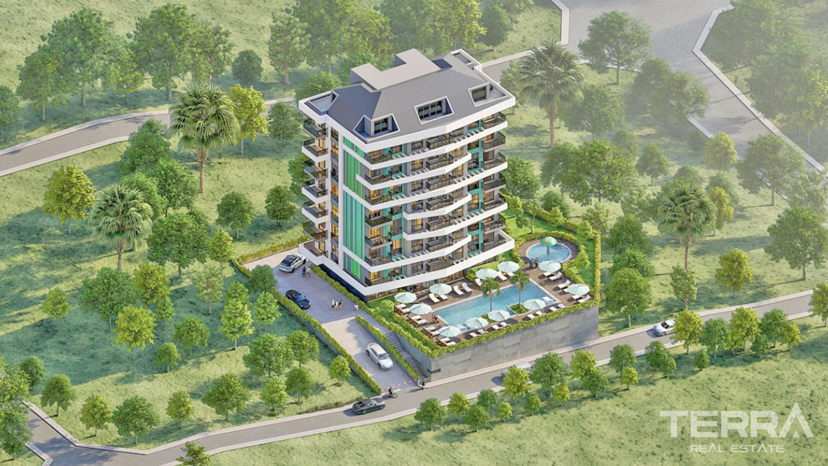 Bargain Apartments in Alanya, Avsallar with Rich Social Amenities