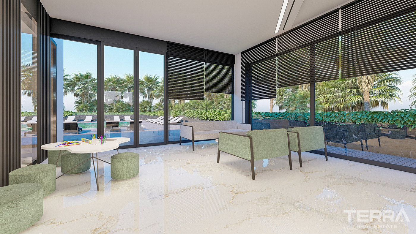 Bargain Apartments in Alanya, Avsallar with Rich Social Amenities - 61209