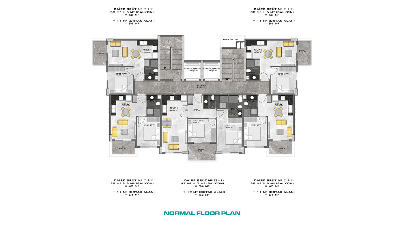 Bargain Apartments in Alanya, Avsallar with Rich Social Amenities - 61211