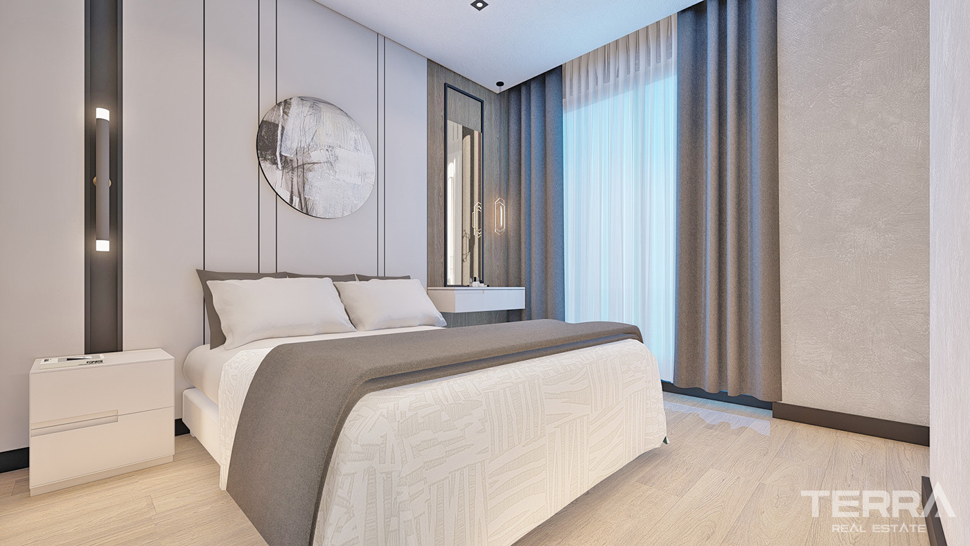 Bargain Apartments in Alanya, Avsallar with Rich Social Amenities - 61217