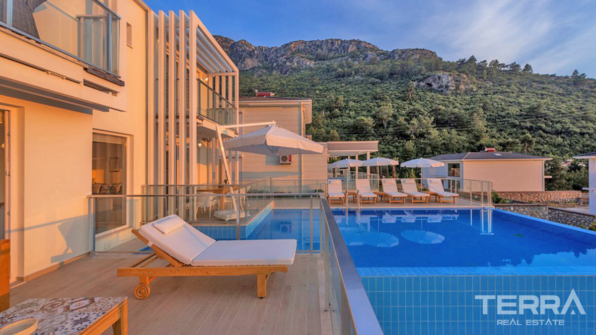Luxury Villa with Infinity Pool and Sea View in Fethiye, Ovacık - 56215