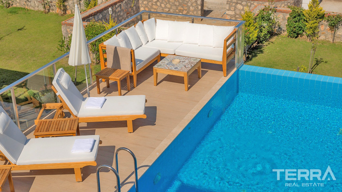 Luxury Villa with Infinity Pool and Sea View in Fethiye, Ovacık - 56217