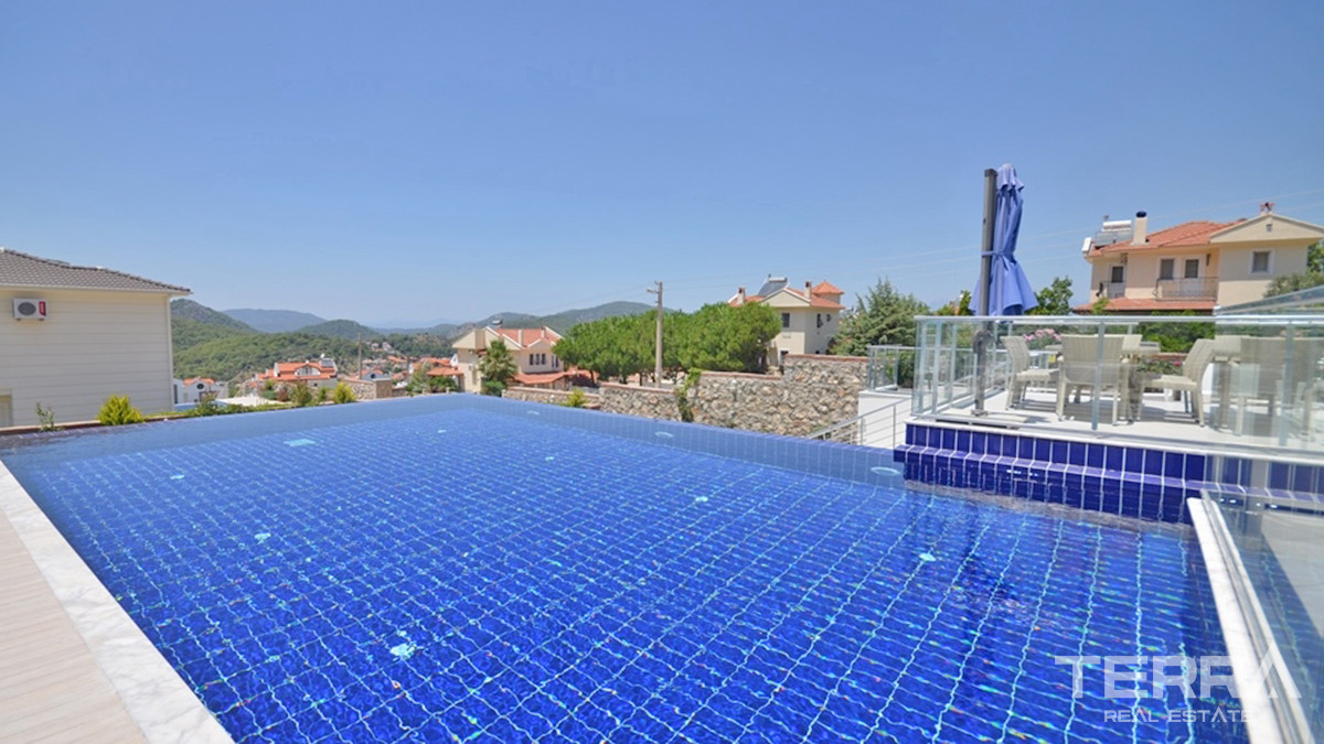 Luxury Villa with Infinity Pool and Sea View in Fethiye, Ovacık - 56225