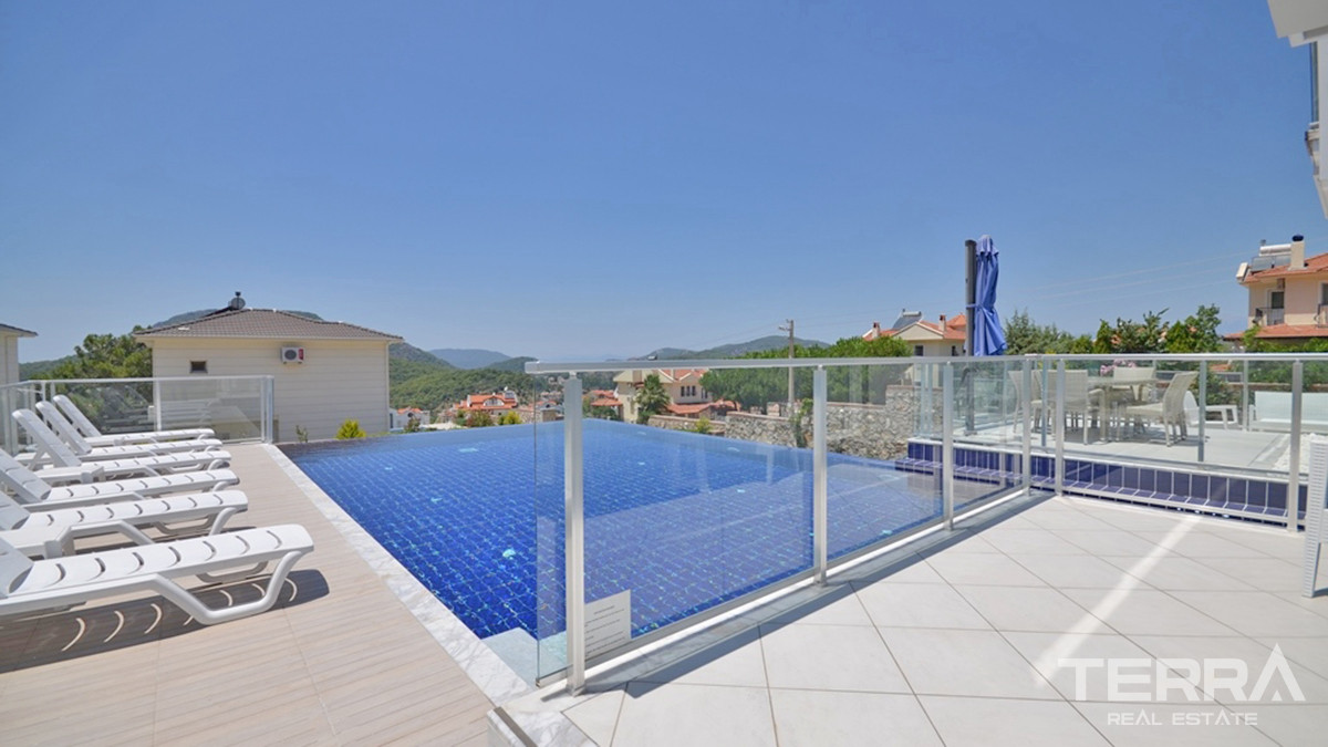 Luxury Villa with Infinity Pool and Sea View in Fethiye, Ovacık - 56226