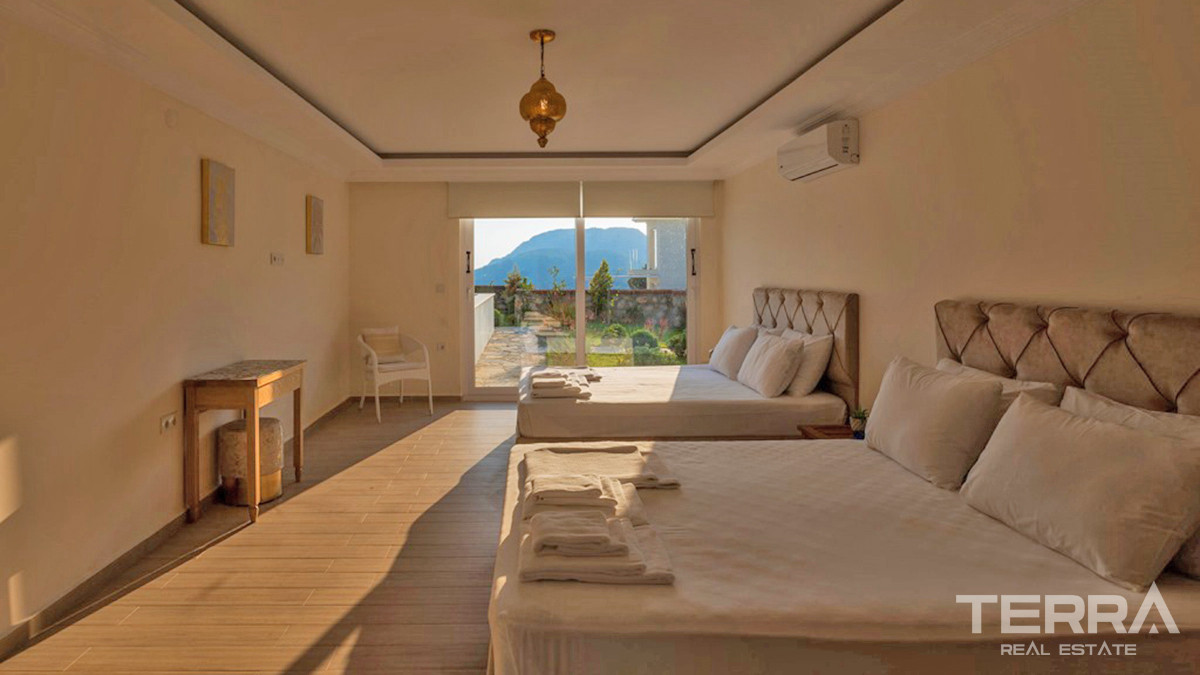 Luxury Villa with Infinity Pool and Sea View in Fethiye, Ovacık - 56229