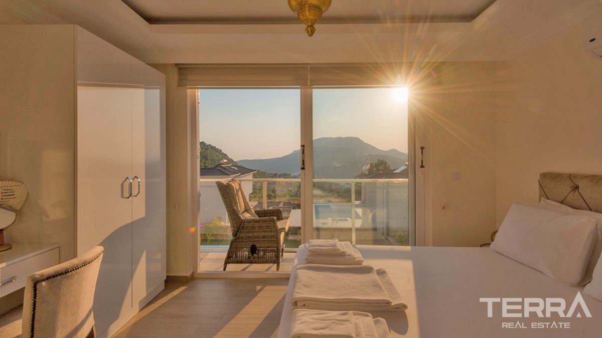Luxury Villa with Infinity Pool and Sea View in Fethiye, Ovacık - 56232