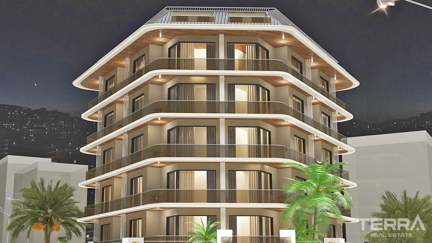 Investment Apartments with Rich Facilities in the Heart of Alanya - 56295