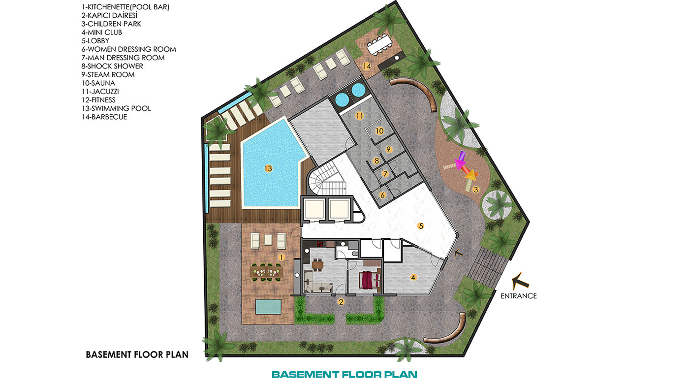 Investment Apartments with Rich Facilities in the Heart of Alanya - 56311