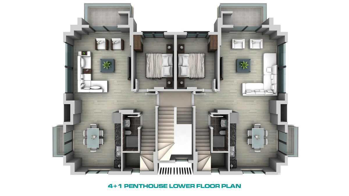 Luxury Apartments in Fethiye, Çalış 500 m to the Beach - 56470