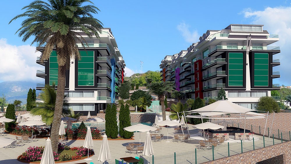 Luxus-Meerblick-Apartments in Kargicak, Alanya - 1135