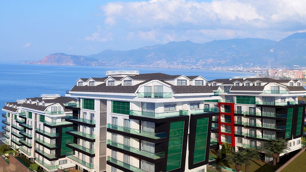 Luxus-Meerblick-Apartments in Kargicak, Alanya - 1136