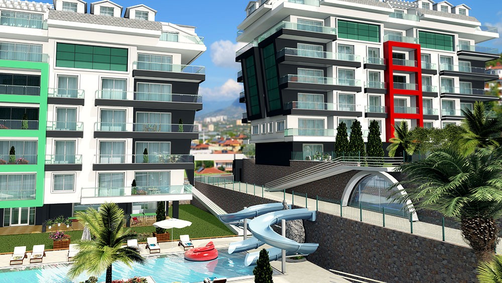 Luxus-Meerblick-Apartments in Kargicak, Alanya - 1139