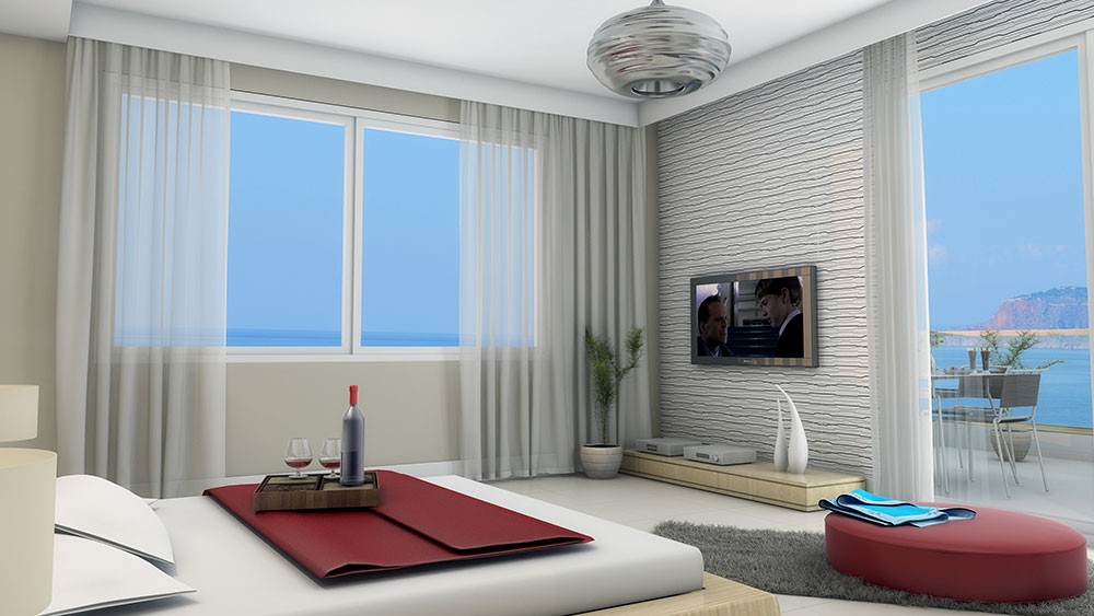 Luxus-Meerblick-Apartments in Kargicak, Alanya - 1159