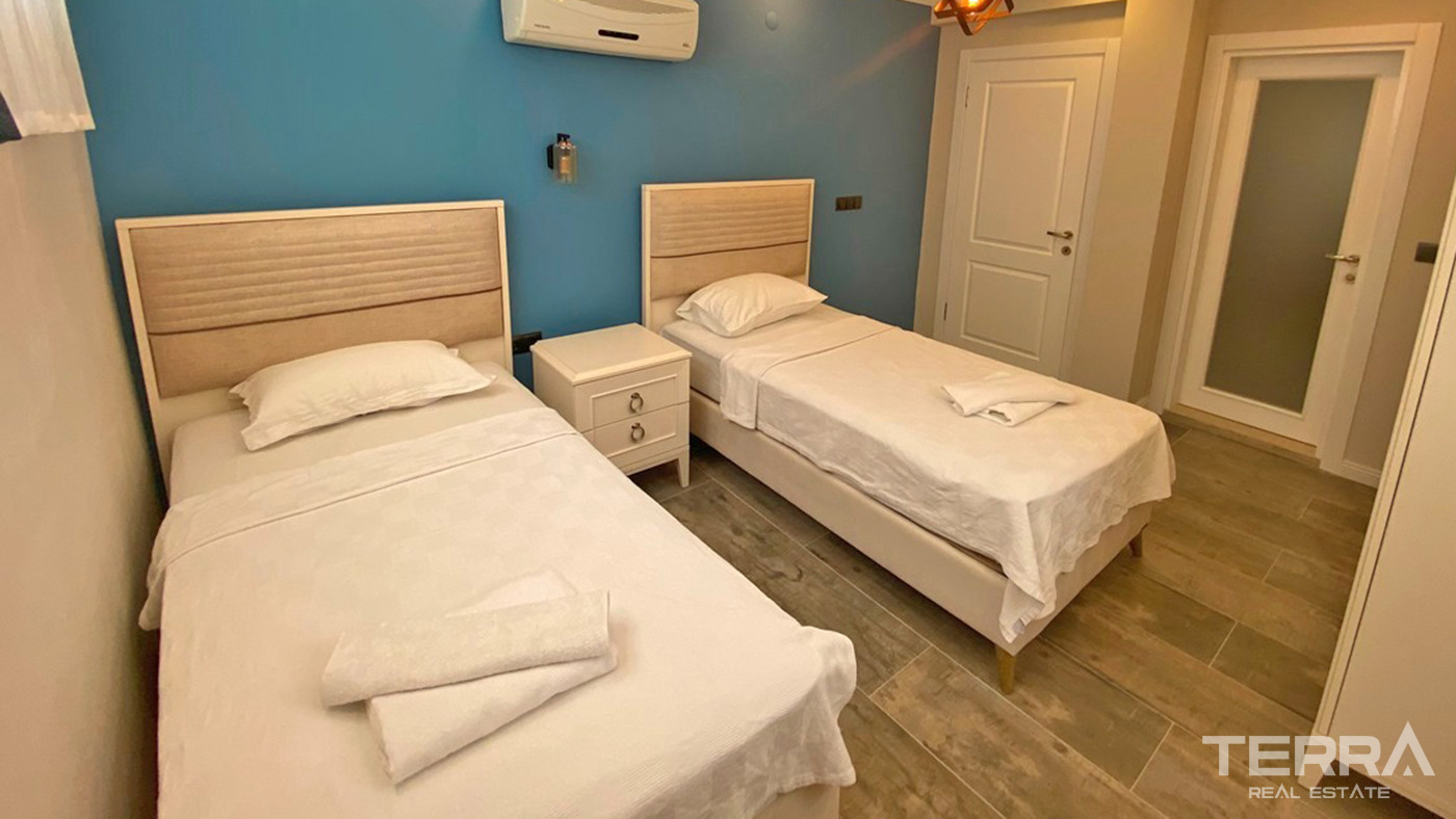 Resale Apartment with Pool and Mountain View in Fethiye, Hisarönü - 56545