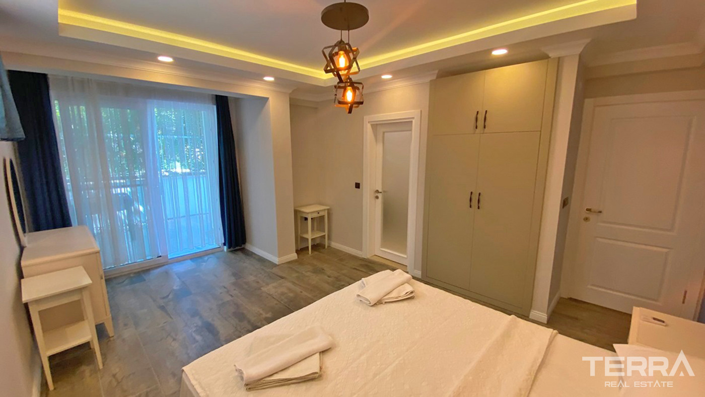 Resale Apartment with Pool and Mountain View in Fethiye, Hisarönü - 56546