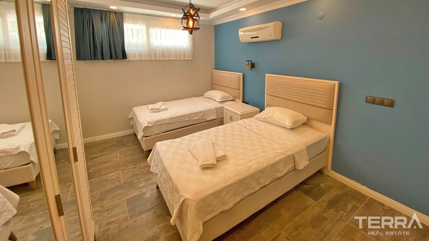 Resale Apartment with Pool and Mountain View in Fethiye, Hisarönü - 56549