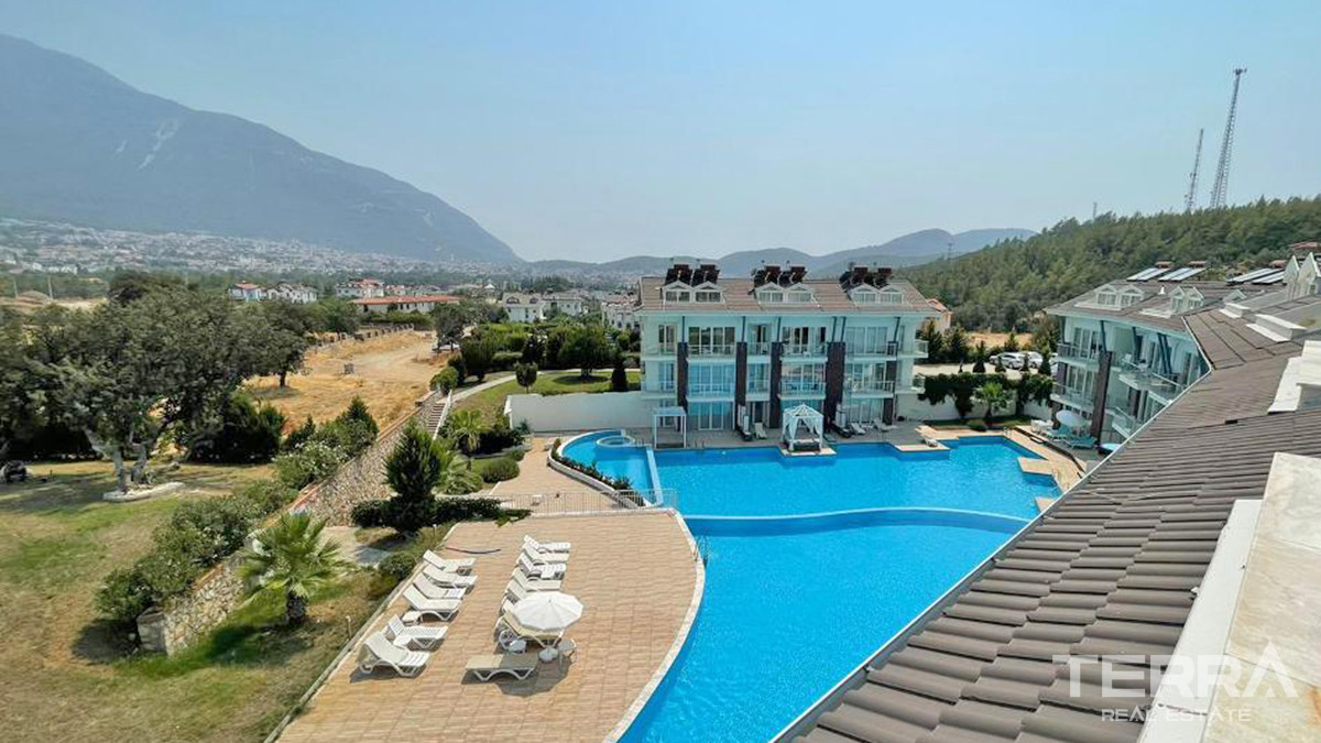 Resale 2-Bedroom Penthouse Apartment with Pool in Fethiye Ovacık - 56599