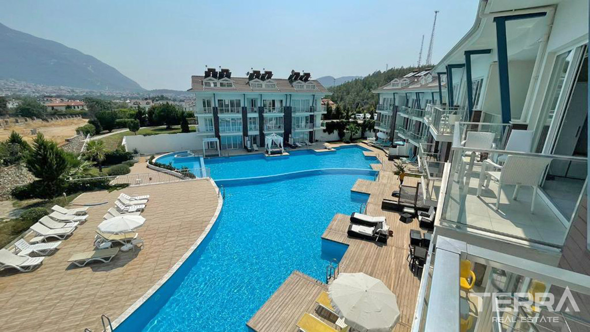 Resale 2-Bedroom Penthouse Apartment with Pool in Fethiye Ovacık - 56605