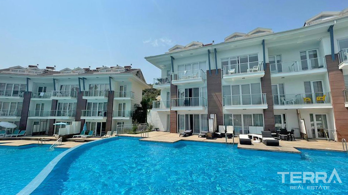 Resale 2-Bedroom Penthouse Apartment with Pool in Fethiye Ovacık - 56614