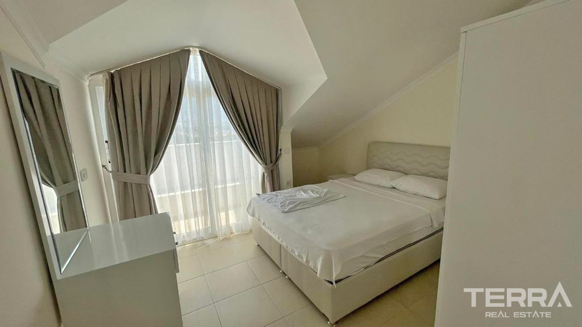 Resale 2-Bedroom Penthouse Apartment with Pool in Fethiye Ovacık - 56623