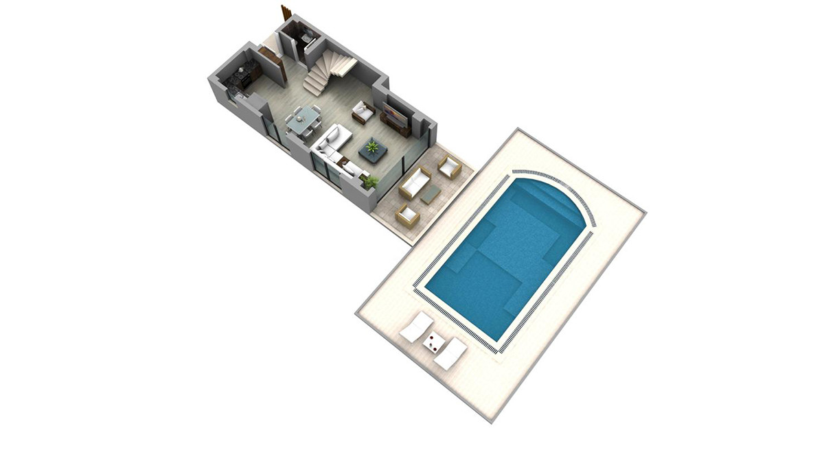 Detached Villas with Private Pool in Fethiye Town Center - 56653