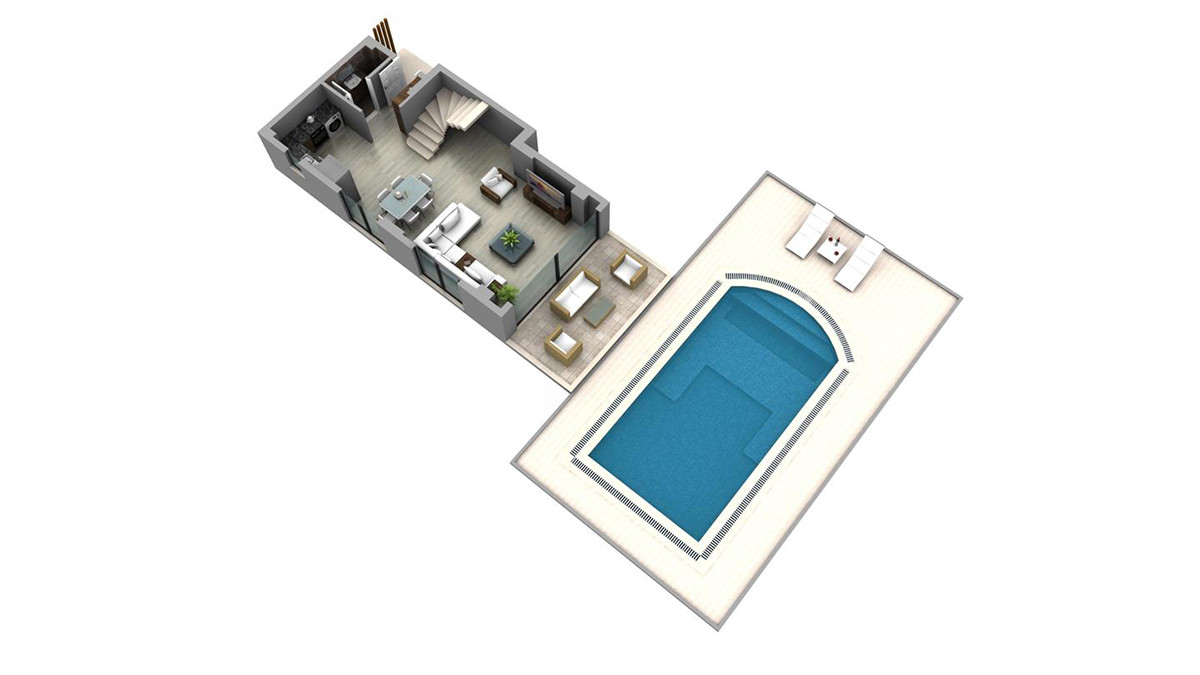 Detached Villas with Private Pool in Fethiye Town Center - 56656