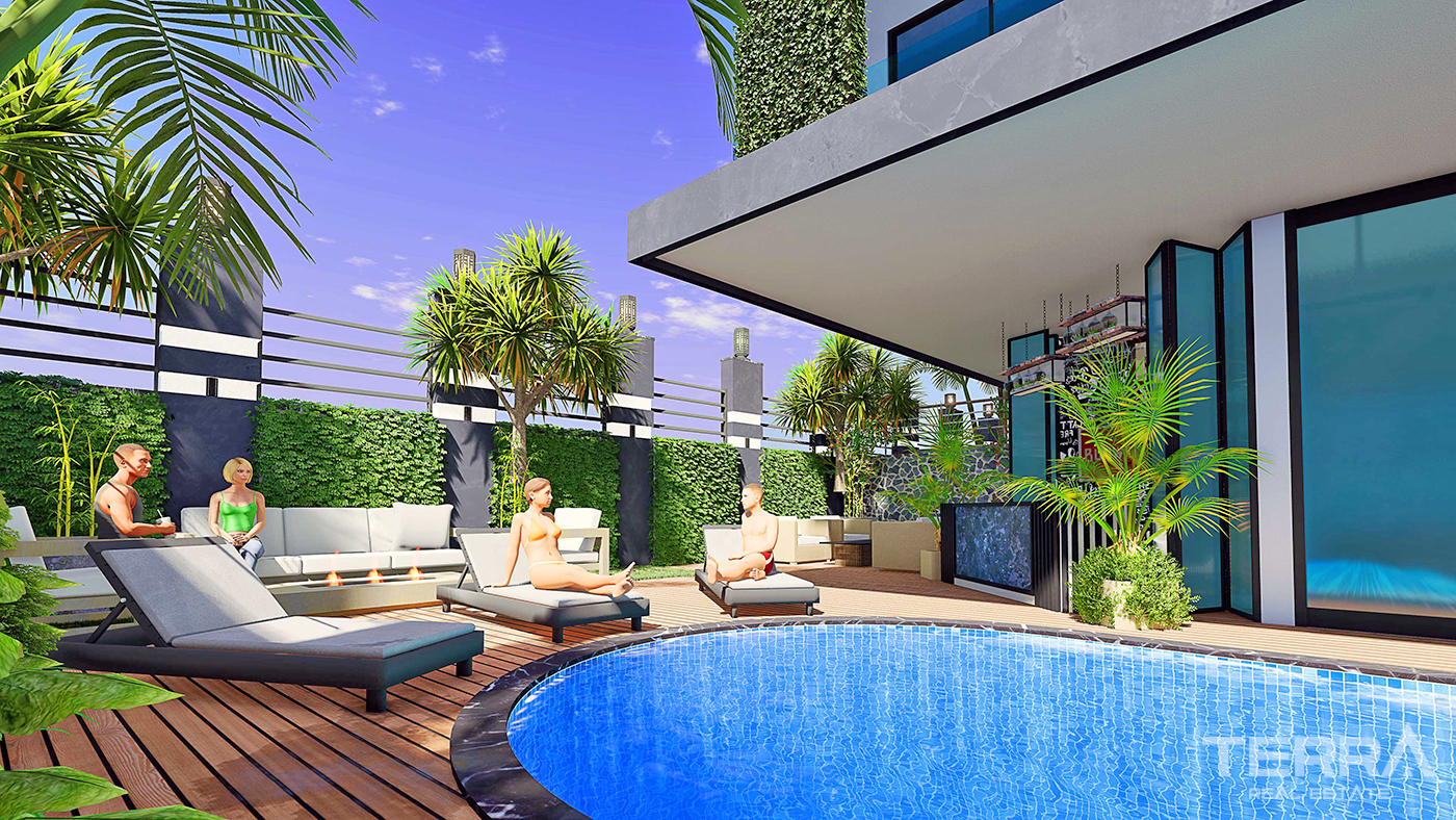 Centrally Located Invstment Apartments with Luxury Amenities in Alanya - 56748