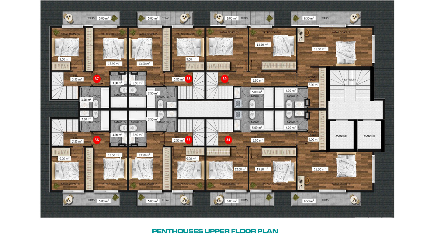 Centrally Located Invstment Apartments with Luxury Amenities in Alanya - 56767