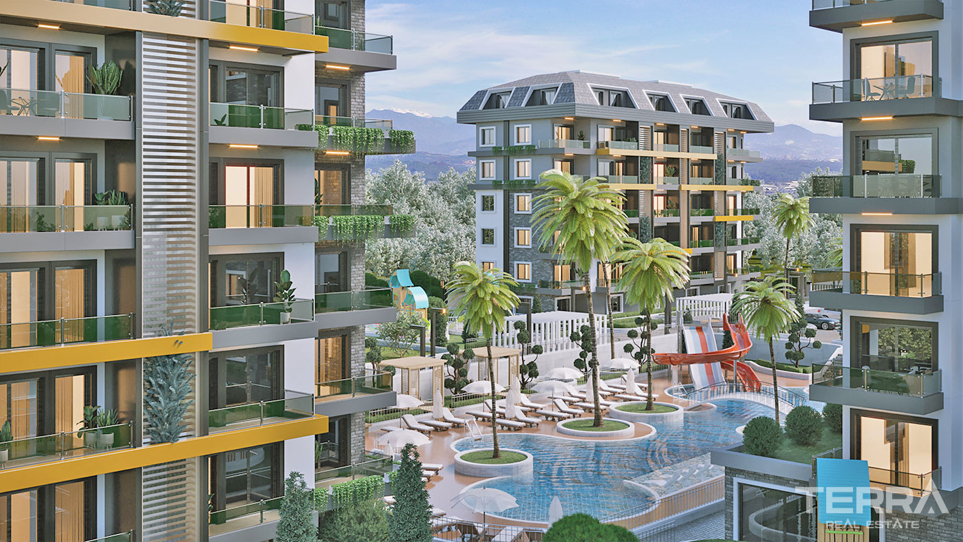 Sea View Apartments with Luxury Amenities in Alanya Avsallar