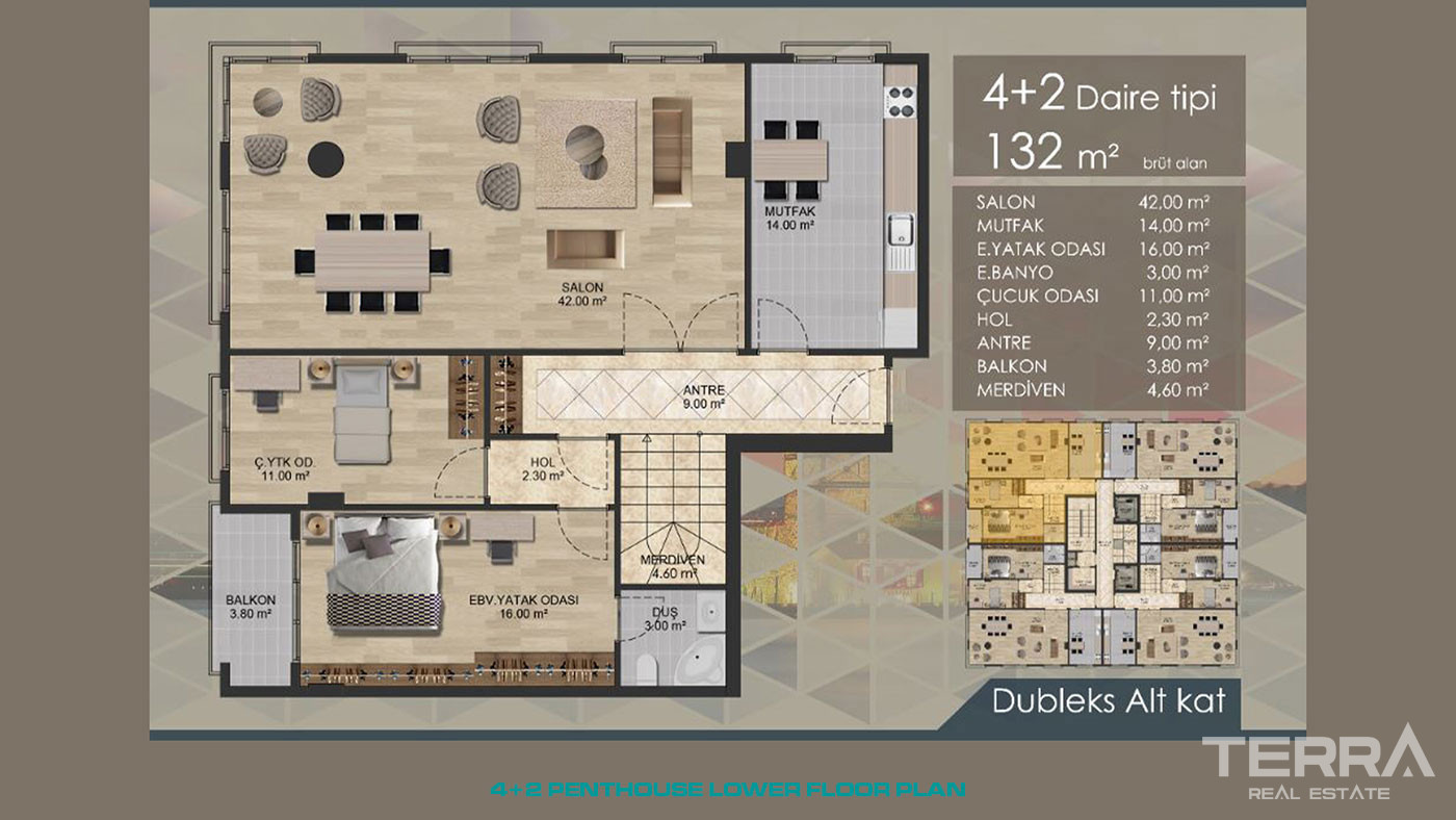 Luxurious Sea View Apartments with Bosphorus View in Istanbul Üsküdar - 56942