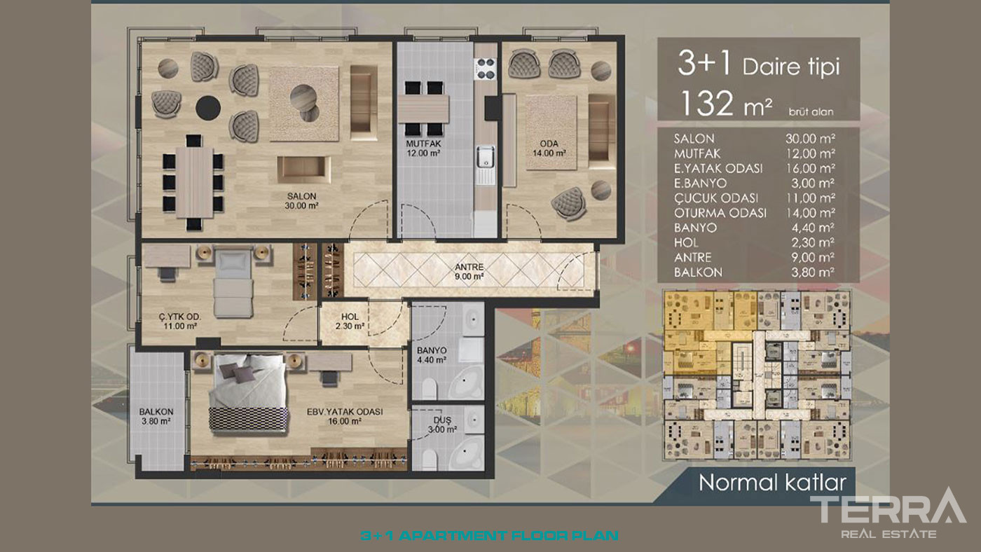 Luxurious Sea View Apartments with Bosphorus View in Istanbul Üsküdar - 56944