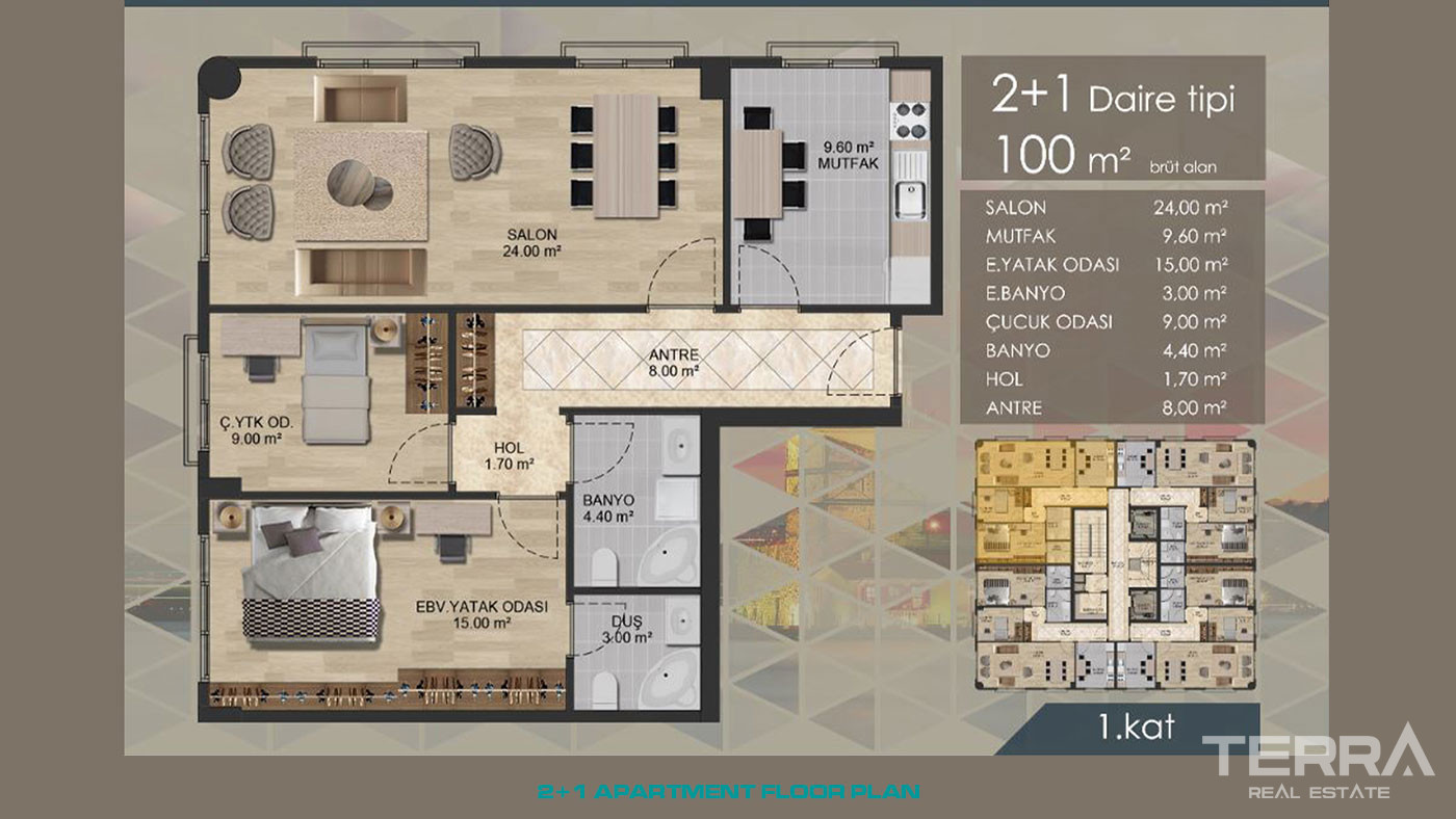 Luxurious Sea View Apartments with Bosphorus View in Istanbul Üsküdar - 56945
