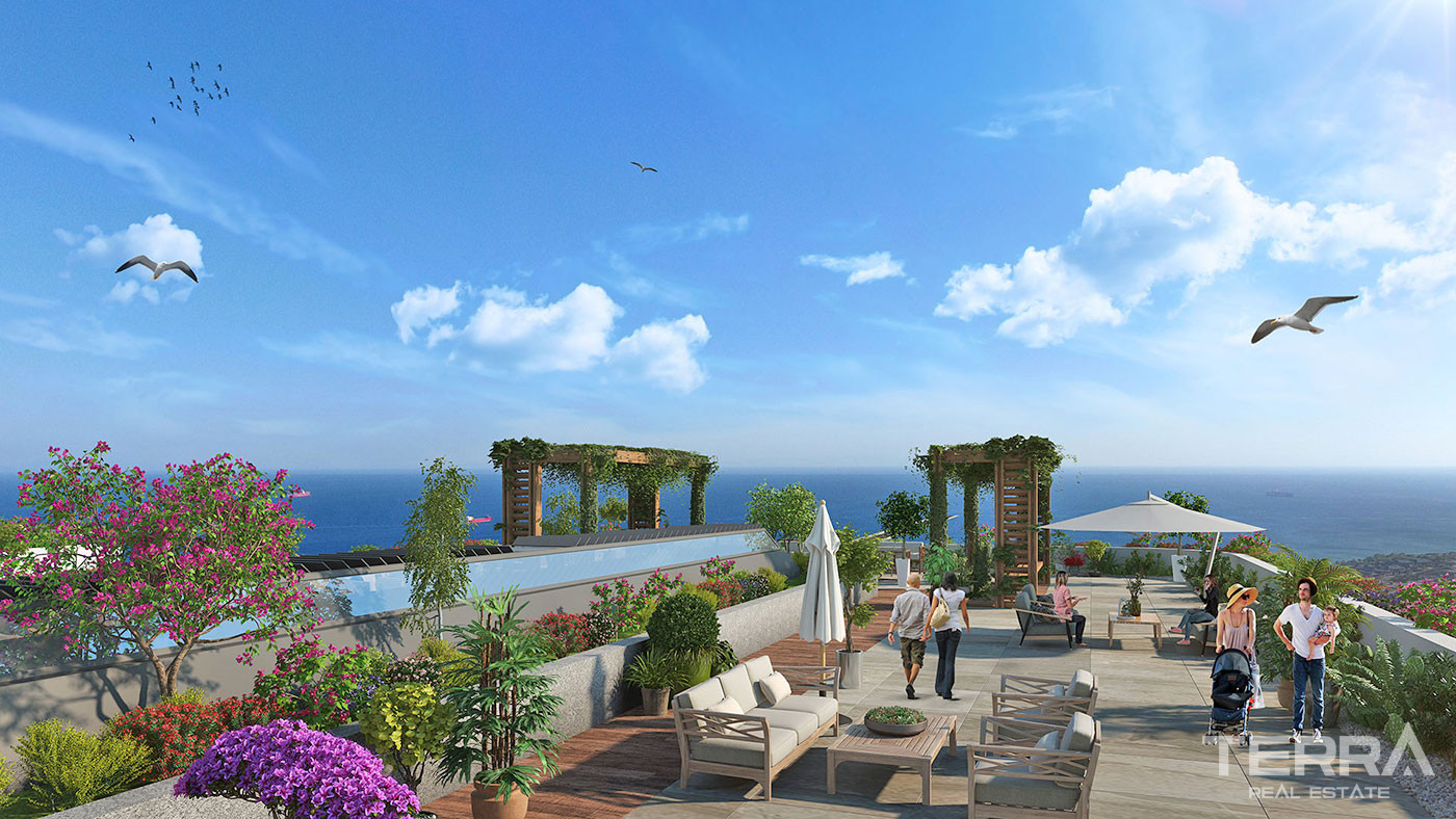 Luxury Apartments in Istanbul Beylikdüzü with Uninterrupted Sea View - 57115