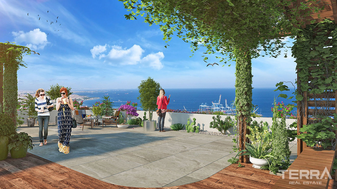 Luxury Apartments in Istanbul Beylikdüzü with Uninterrupted Sea View - 57116