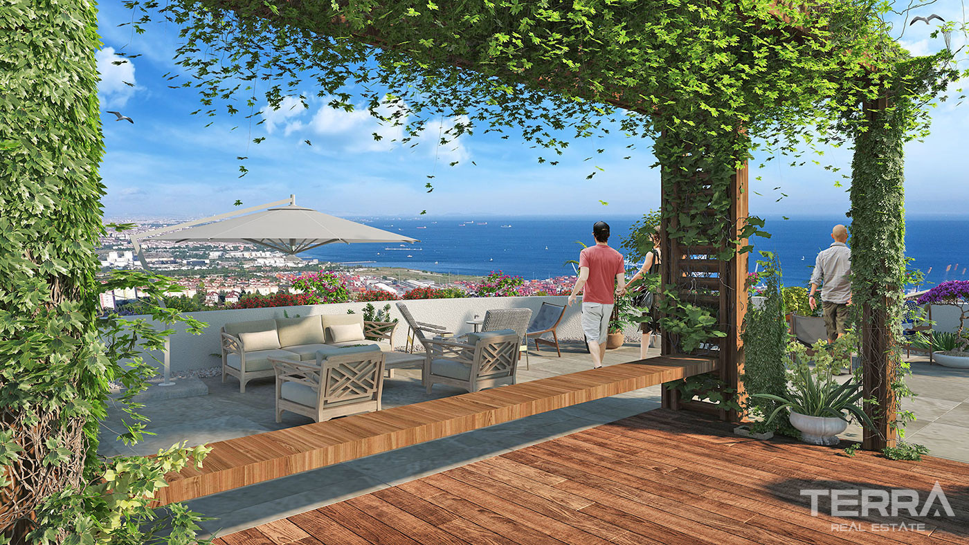 Luxury Apartments in Istanbul Beylikdüzü with Uninterrupted Sea View - 57117