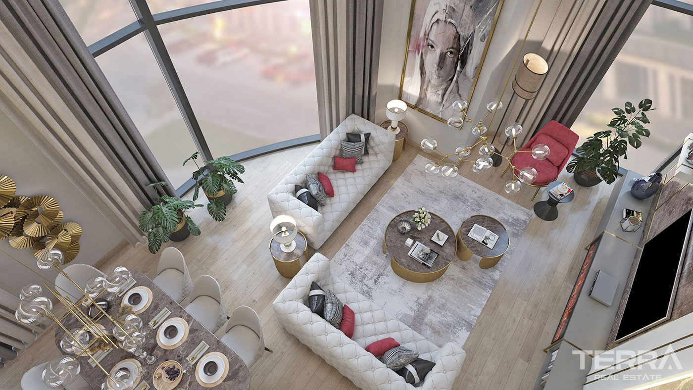 Luxury Apartments in Istanbul Beylikdüzü with Uninterrupted Sea View - 57141