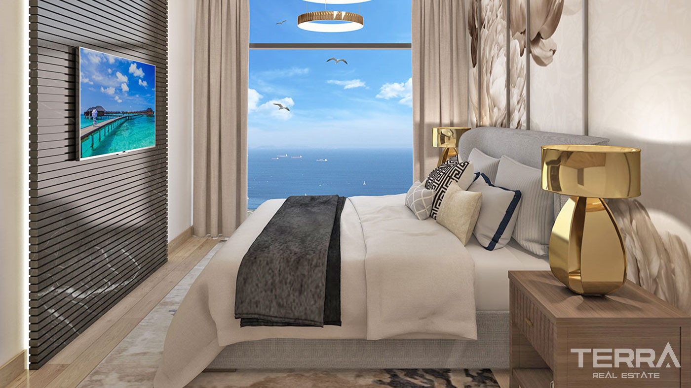 Luxury Apartments in Istanbul Beylikdüzü with Uninterrupted Sea View - 57142