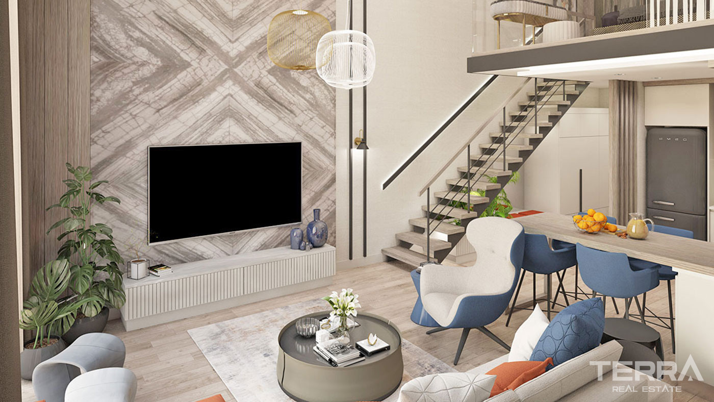 Luxury Apartments in Istanbul Beylikdüzü with Uninterrupted Sea View - 57143