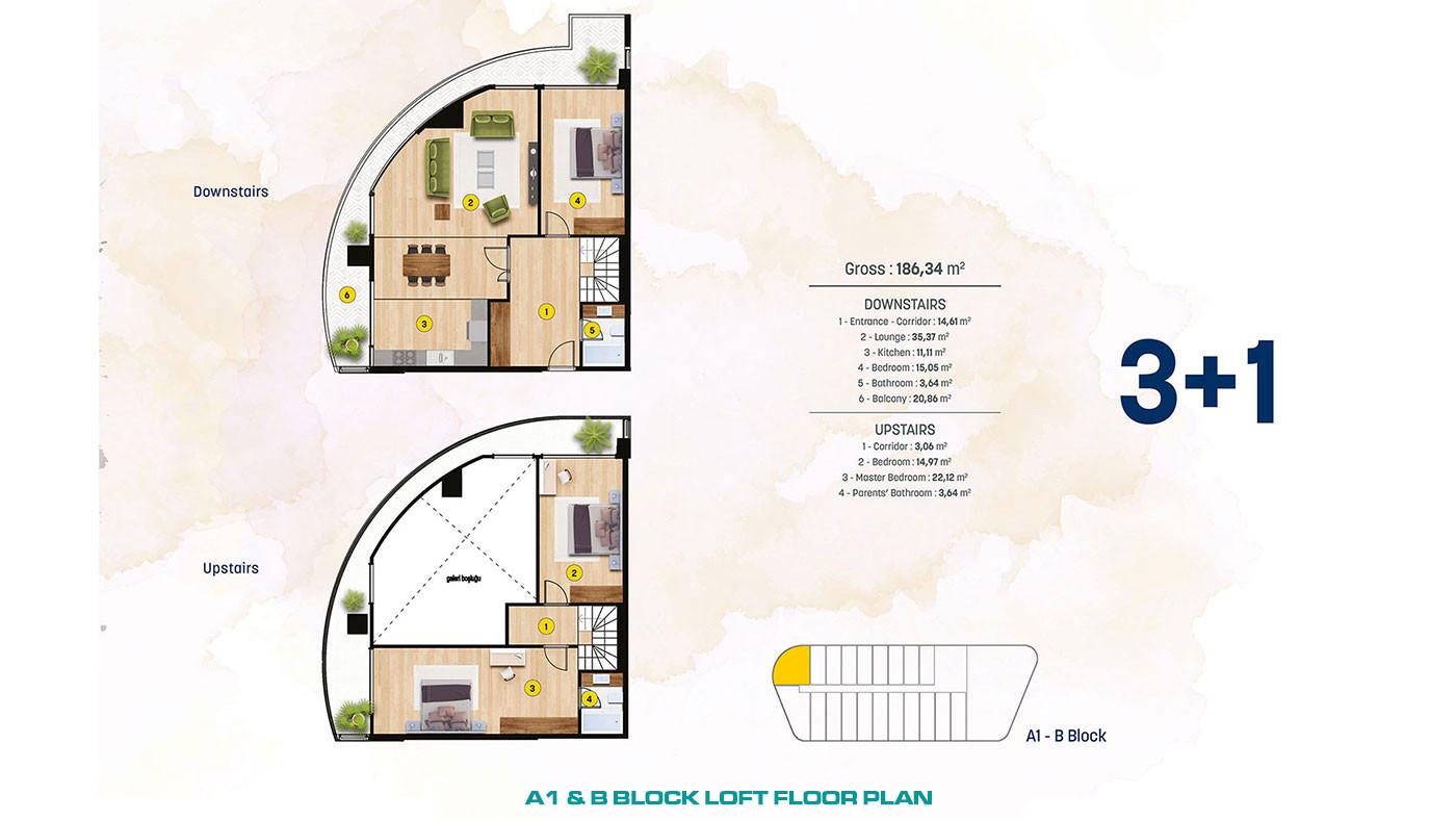 Luxury Apartments in Istanbul Beylikdüzü with Uninterrupted Sea View - 57149