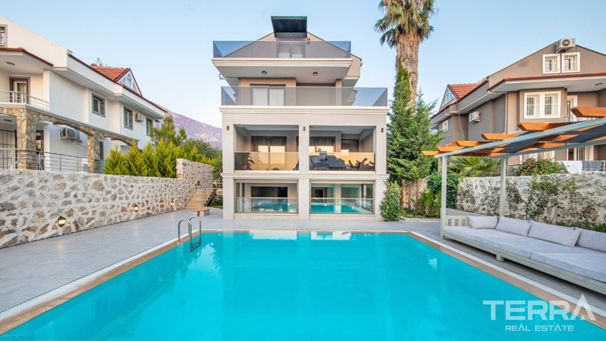 Luxury Villa with Outdoor and Indoor Pools in Fethiye, Ovacık - 57241