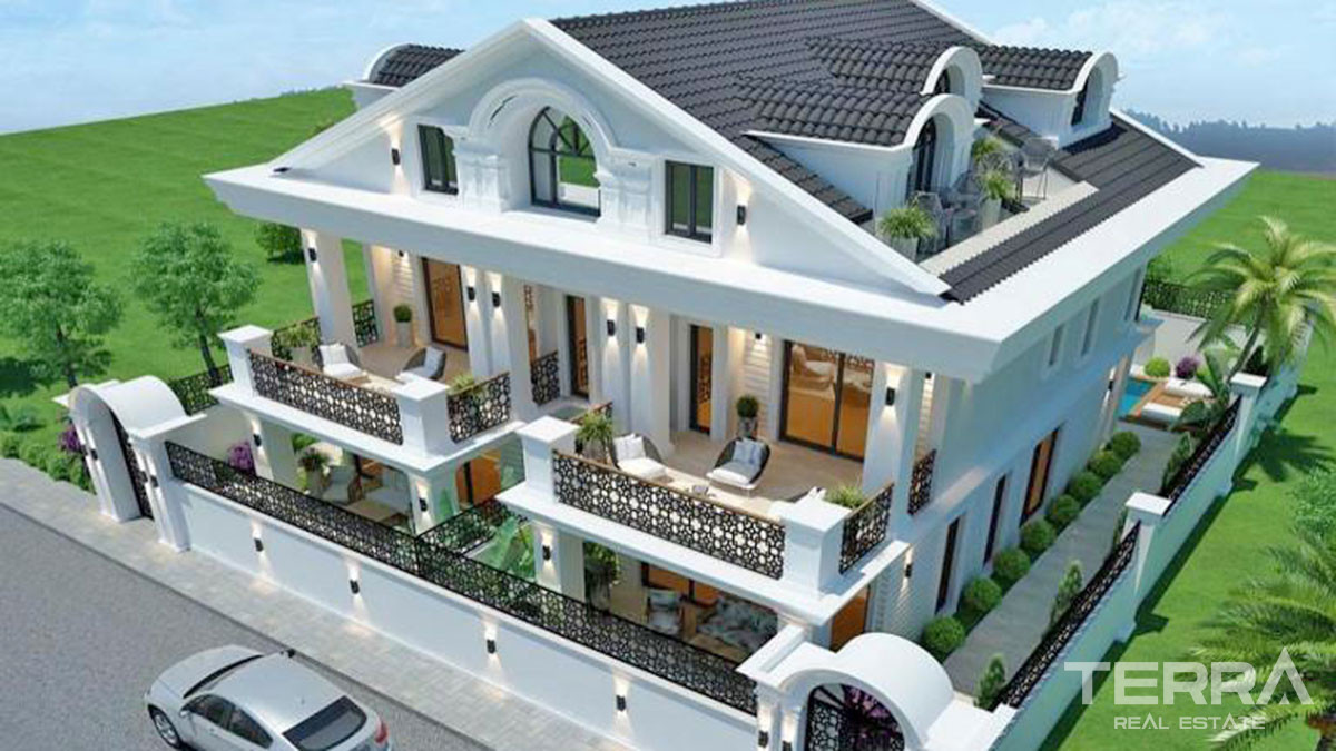 Luxury Villas in Fethiye Town with a Large Pool Close to the Sea - 57514
