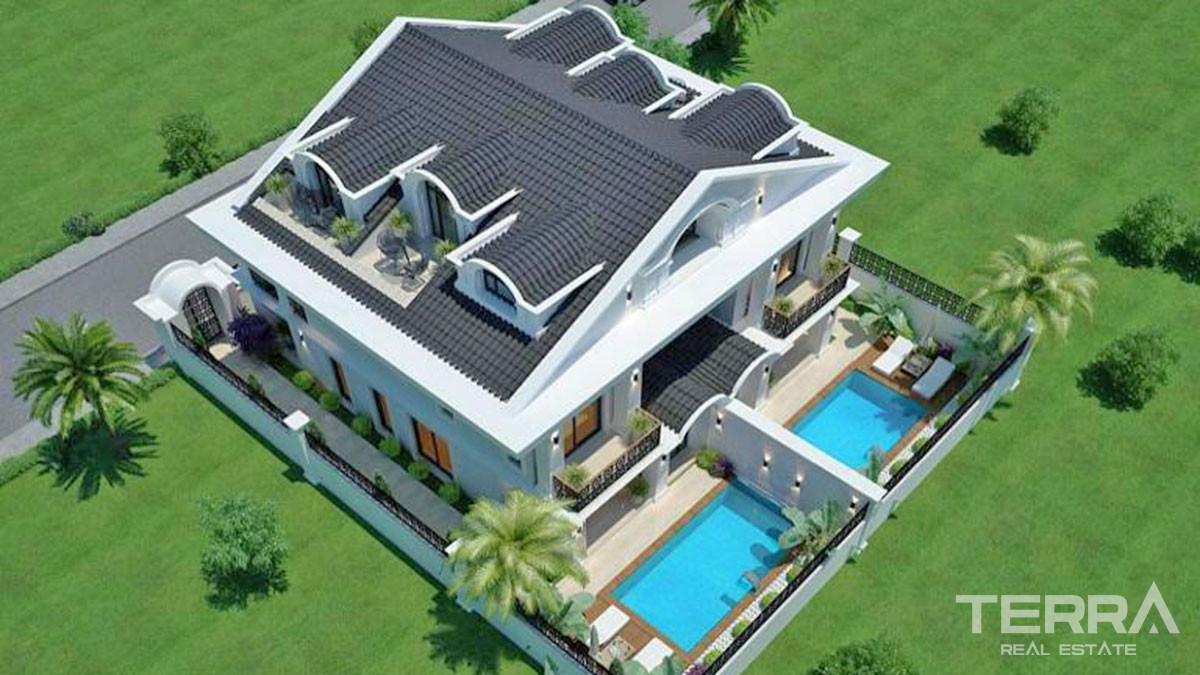 Luxury Villas in Fethiye Town with a Large Pool Close to the Sea - 57518