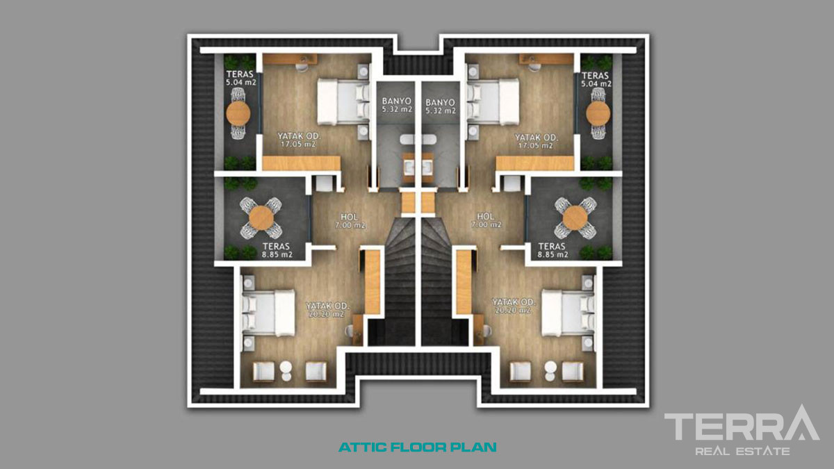 Luxury Villas in Fethiye Town with a Large Pool Close to the Sea - 57519