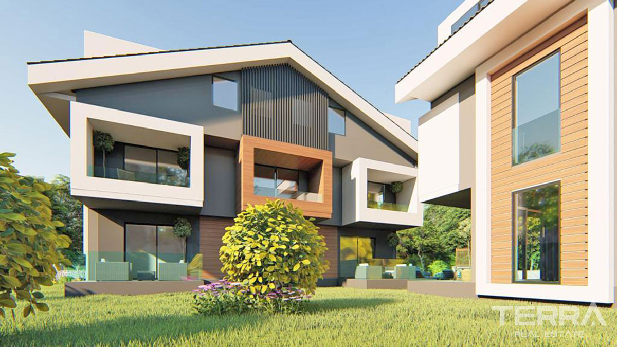Luxury Penthouse Apartment with Common Swimming Pool in Fethiye Çalış - 57439