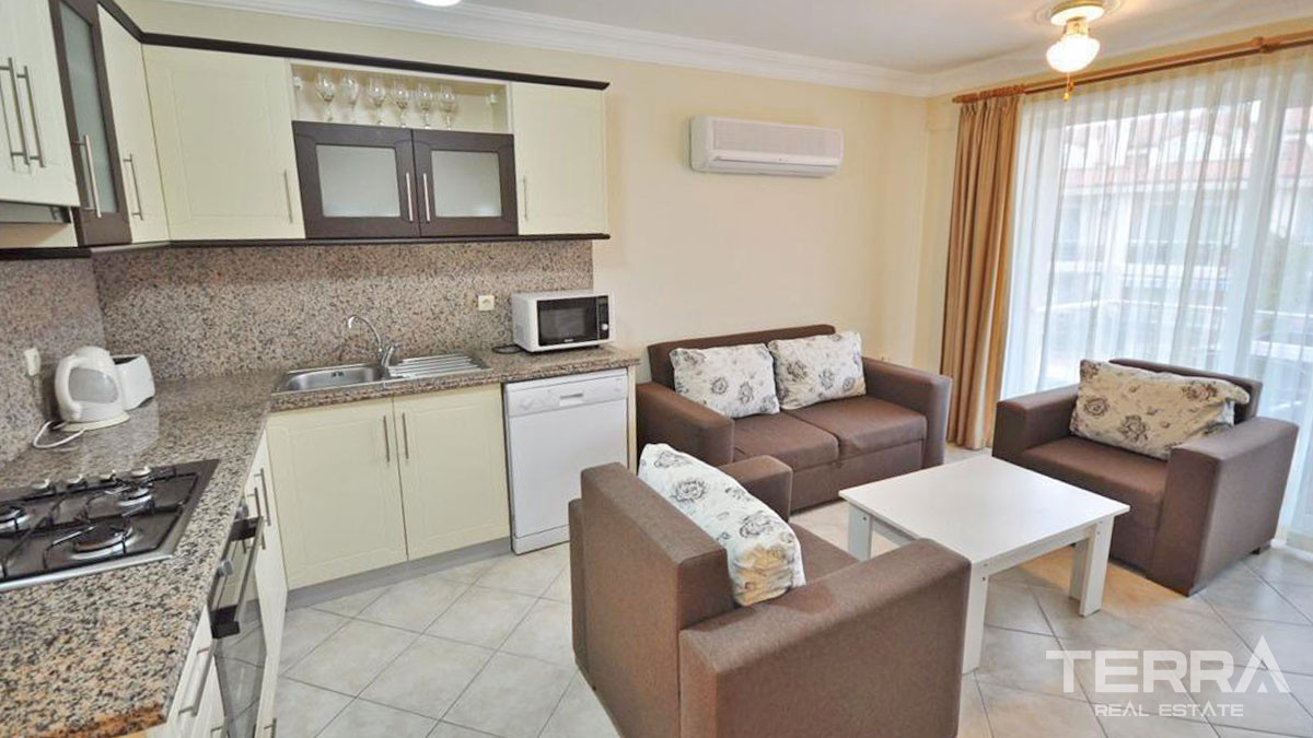 Resale Seafront Apartment in Fethiye, Çalış with Shared Swimming Pool - 57555