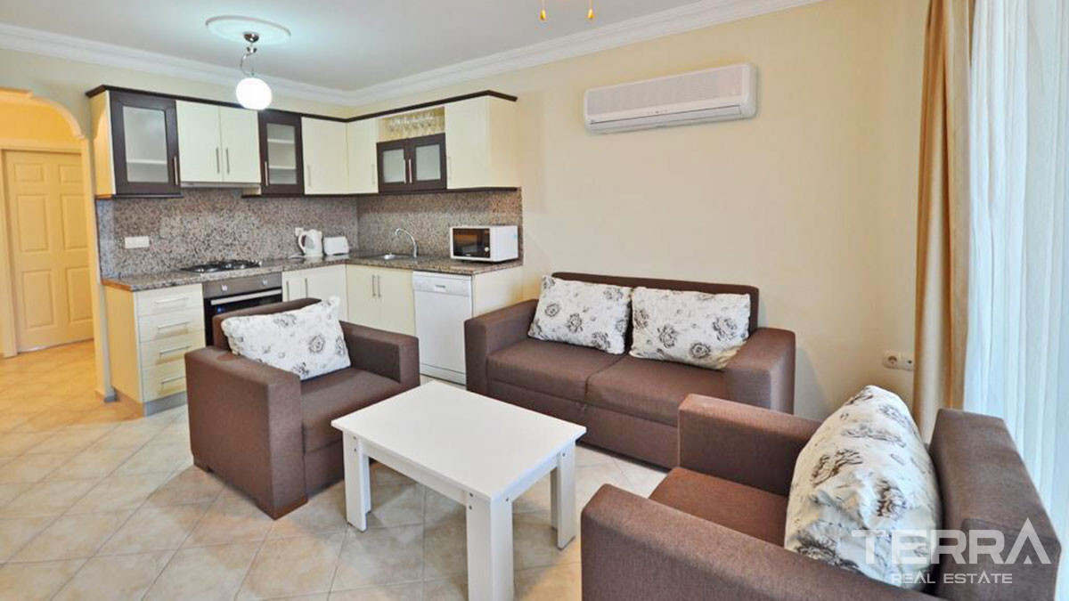 Resale Seafront Apartment in Fethiye, Çalış with Shared Swimming Pool - 57556