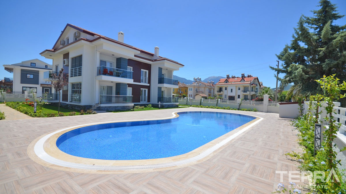 Investment Apartment with Shared Swimming pool in Fethiye Center - 57565