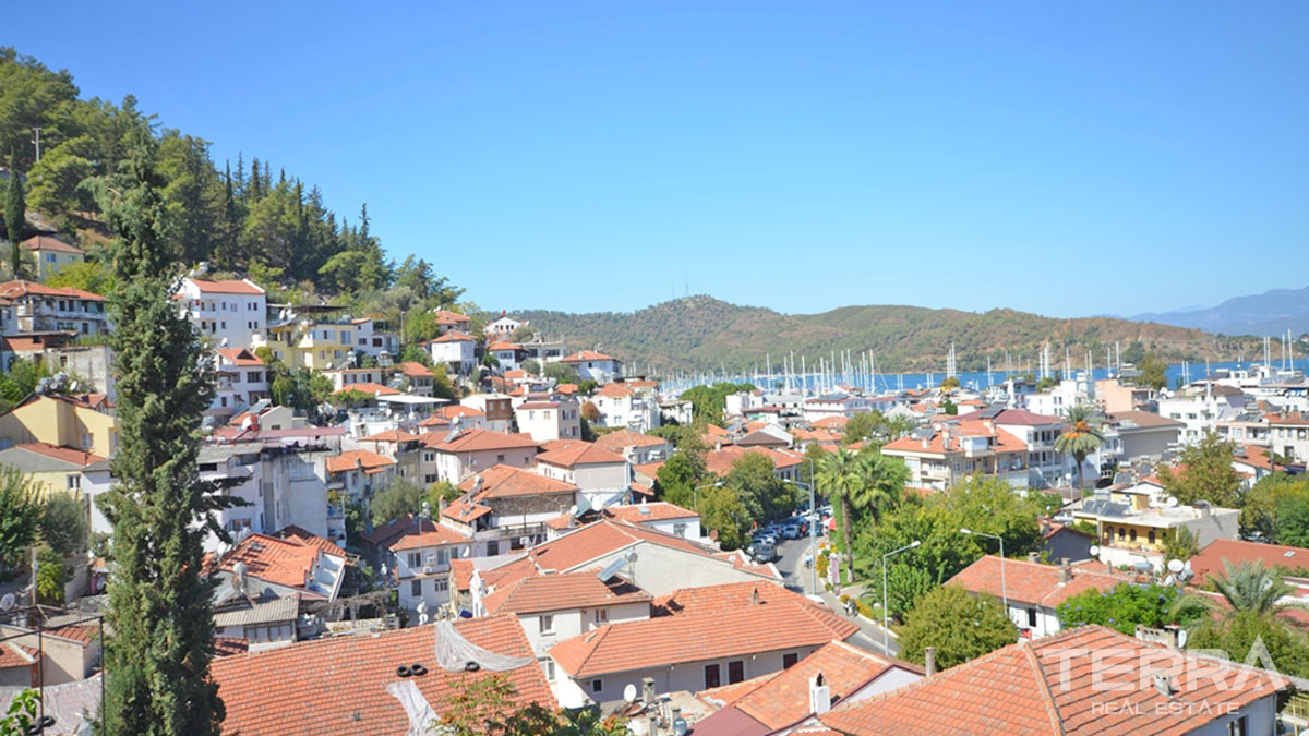 Sea View Villa with Shared Swimming Pool in Fethiye Town - 57679