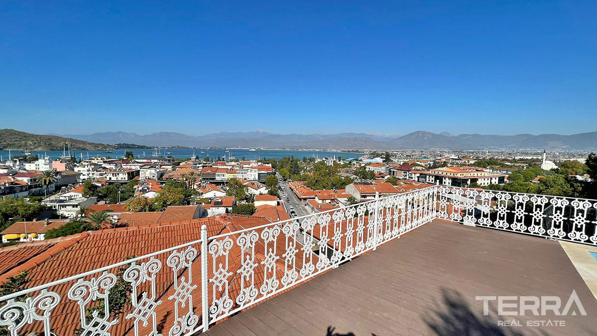 Sea View Villa with Shared Swimming Pool in Fethiye Town - 59879