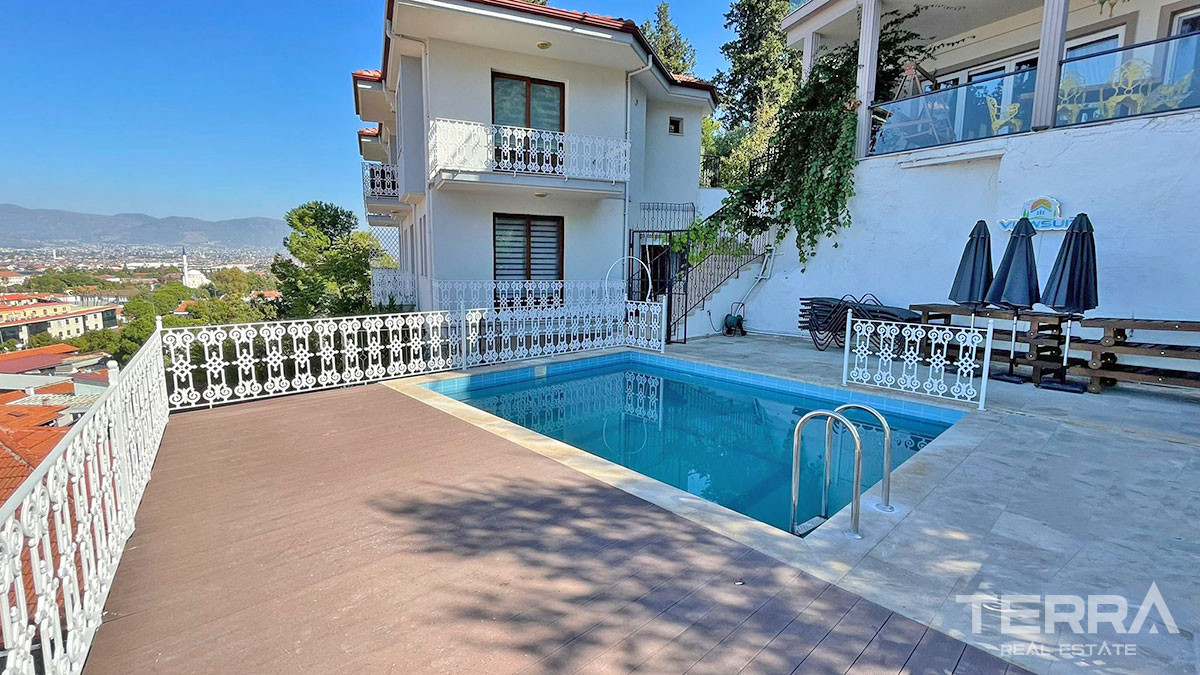 Sea View Villa with Shared Swimming Pool in Fethiye Town - 59881